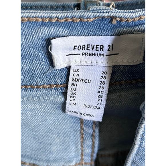 Forever 21 rhinestone encrusted denim cutoff style shorts size 28 - Picture 3 of 4